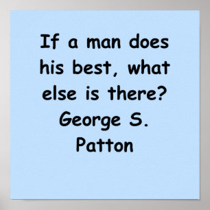 Affiche citation de patton de Georges s