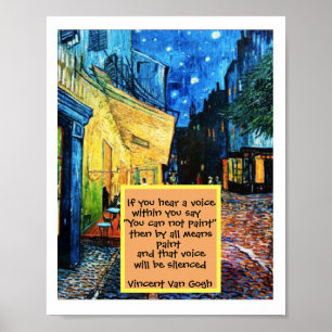 Affiche Citation De Peinture D'Art Impressionniste Post 
