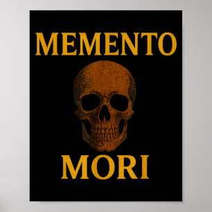 Affiche Citation de philosophie stoïcienne Memento Mori 