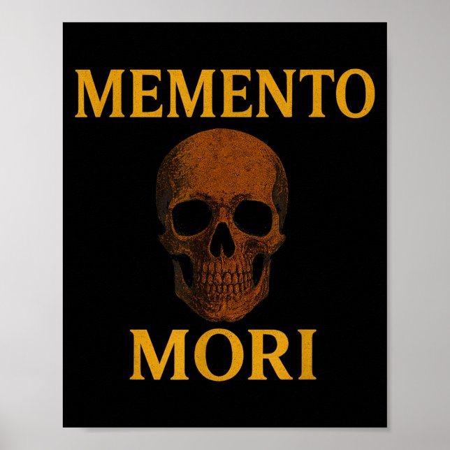Affiche Citation de philosophie stoïcienne Memento Mori  (Devant)