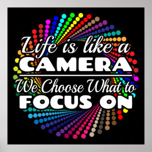 Affiche Citation de photographe - La vie comme un appareil
