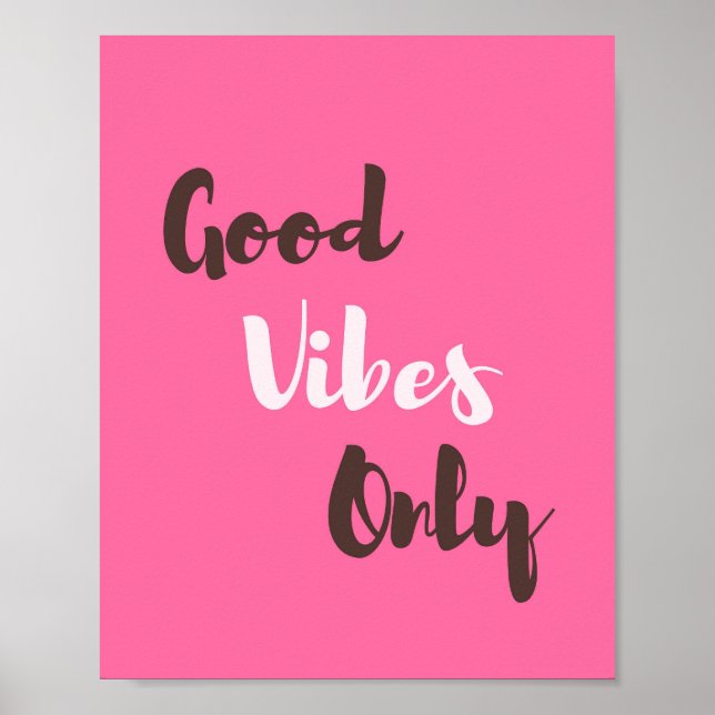 Affiche Citation De Phrase Positive Good Vibes (Devant)