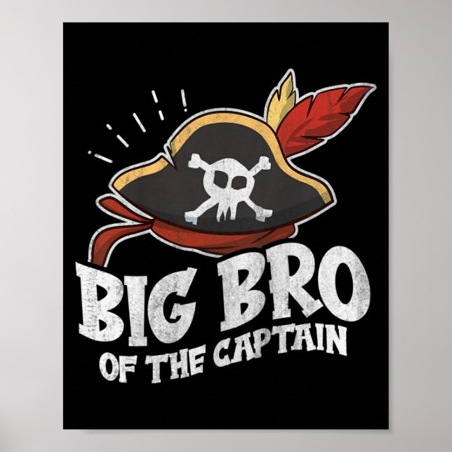 Affiche Citation de pirate pour l'anniversaire d'un grand  (Devant)