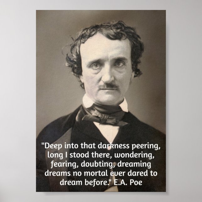Affiche Citation de Poe on Darkness and Dreams (Devant)