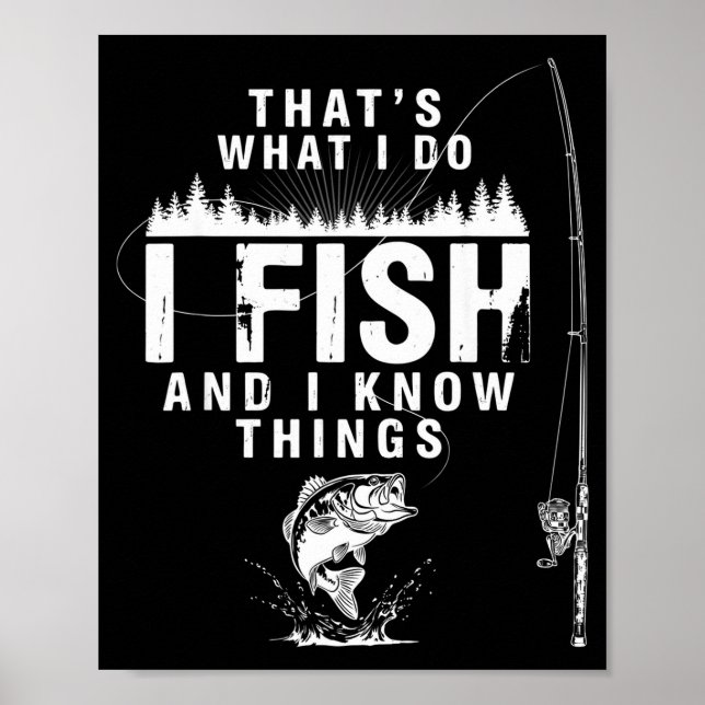 Affiche Citation de poisson drôle c'est ce que font les po (Devant)