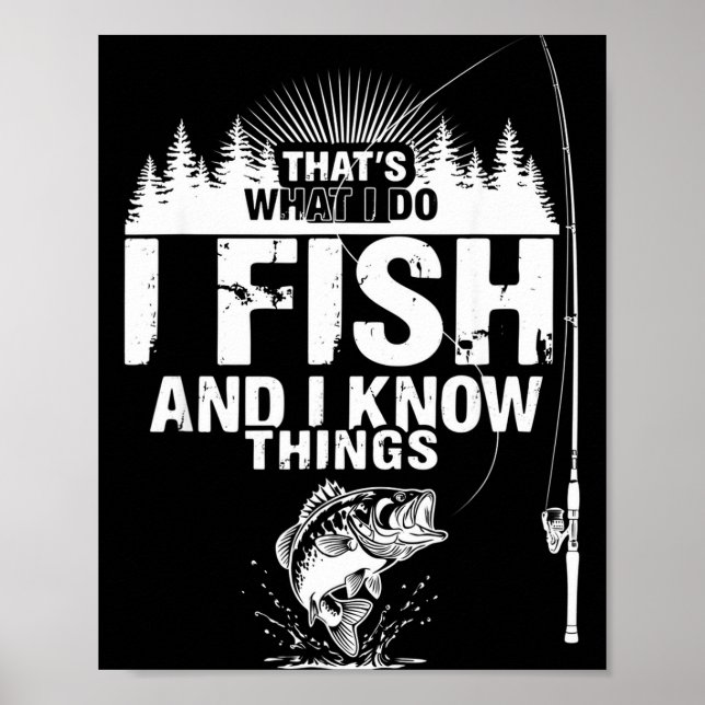 Affiche Citation de poisson drôle c'est ce que font les po (Devant)