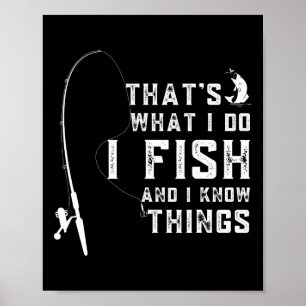 Affiche Citation de poisson drôle C'est ce que je fais et 