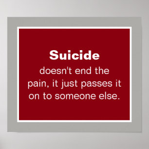 Affiche Citation de prévention du suicide