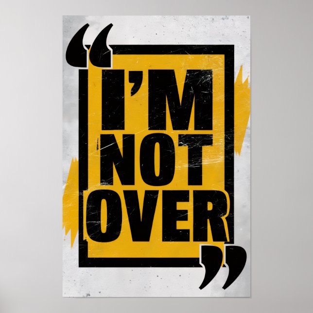 Affiche Citation de résilience motivationnelle Téméraire J (Devant)