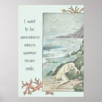 Citation de rêve de sirène vintage