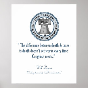 Affiche Citation de Rogers (la mort et les impôts)