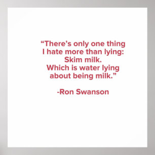 Affiche Citation de Ron Swanson