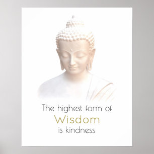 Affiche Citation De Sagesse Inspirationnelle Avec Bouddha 