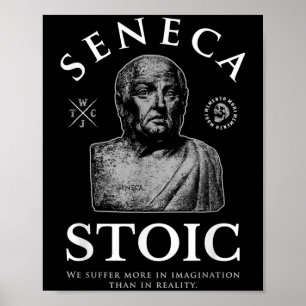 Affiche Citation de Seneca "in Imagination" stoïcisme
