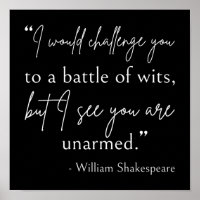 Citation De Shakespeare - Bataille De Wits II
