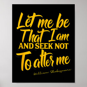 Affiche Citation de Shakespeare Beaucoup de bruit pour rie