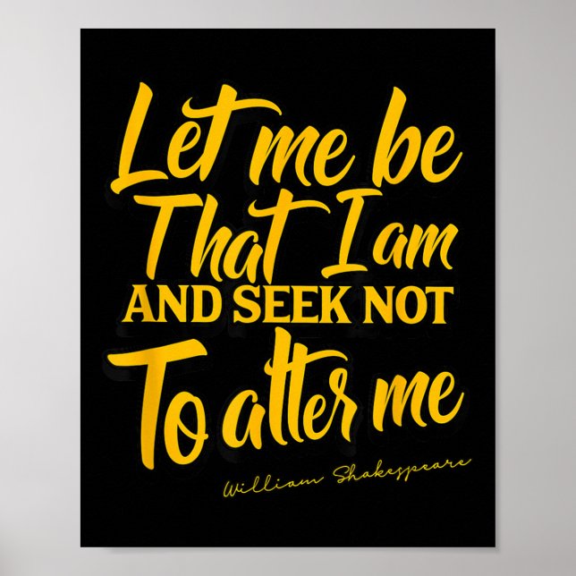 Affiche Citation de Shakespeare Beaucoup de bruit pour rie (Devant)