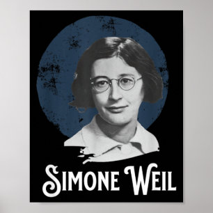 Affiche Citation de Simone Weil Sagesse Inspirante Anniver