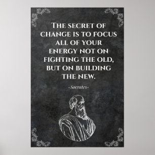 Affiche Citation de Socrate Motivation