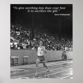 Affiche Citation de Steve Prefontaine
