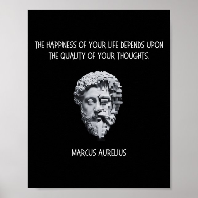 Affiche Citation de stoïcisme Marcus Aurelius _1 (Devant)