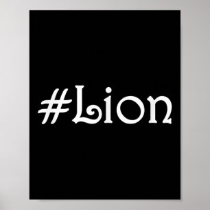 Affiche Citation de succès inspirationnelle #lion Motivati