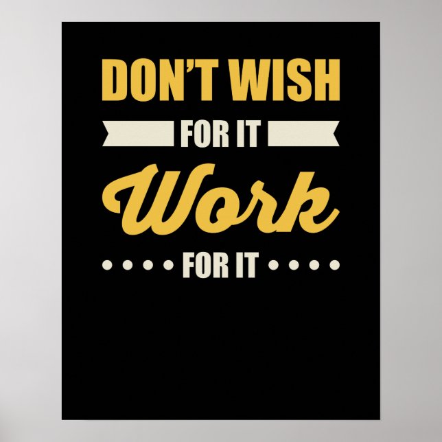 Affiche Citation de succès motivationnel (Devant)