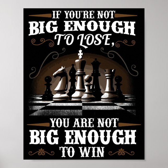 Affiche Citation De Succès Vous N'Êtes Pas Assez Gros Pour (Devant)