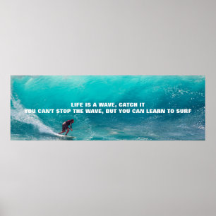 AFFICHE CITATION DE SURF