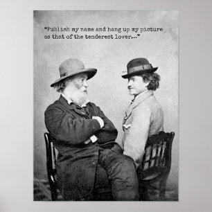 Affiche Citation de Tenderest Lover Whitman