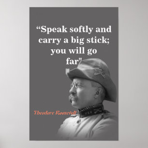 Affiche Citation de Theodore Roosevelt sur le port d'un gr