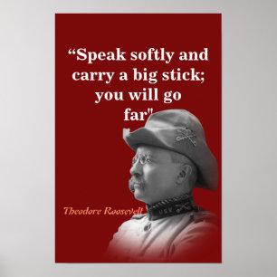 Affiche Citation de Theodore Roosevelt sur le port d'un gr