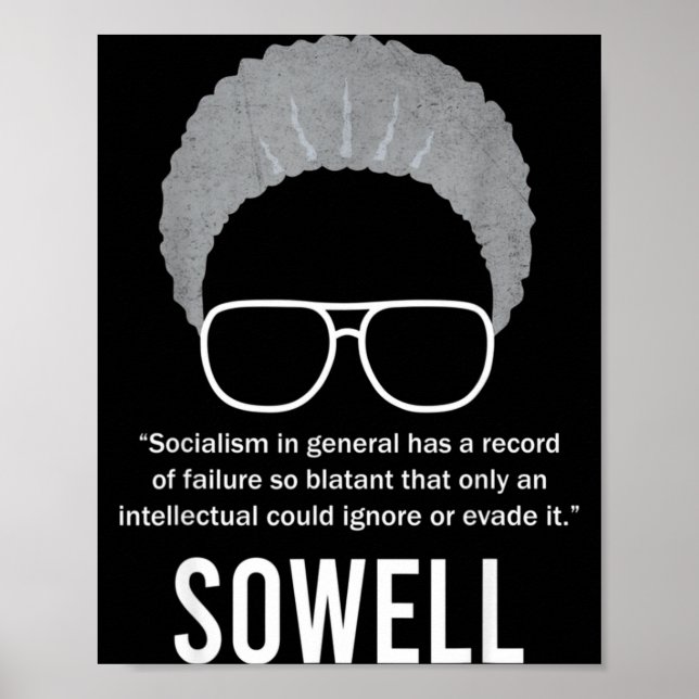 Affiche Citation de Thomas Sowell sur le socialisme Mois d (Devant)