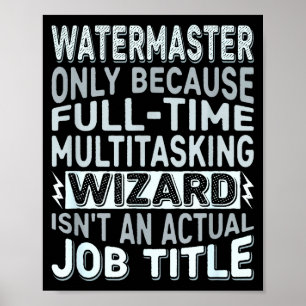 Affiche Citation de titre d'emploi de magicien - Drôle de