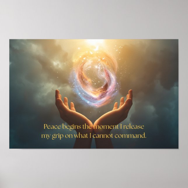 Affiche Citation de Trouver la Paix (Devant)