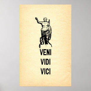 Affiche Citation de Veni Vidi Vici Julius Caesar