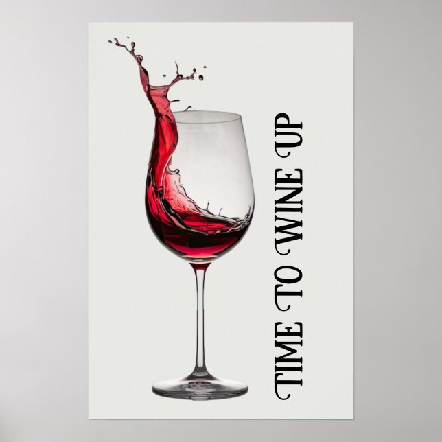 Affiche Citation de verre à vin (Devant)