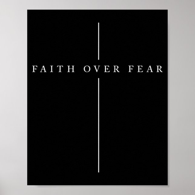 Affiche Citation de verset de la Bible chrétienne Psaume F (Devant)