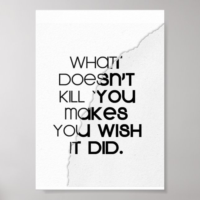 Affiche Citation de vie (Devant)