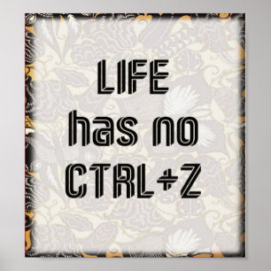 Affiche Citation de vie décorative