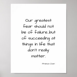 Affiche Citation de vie motivante