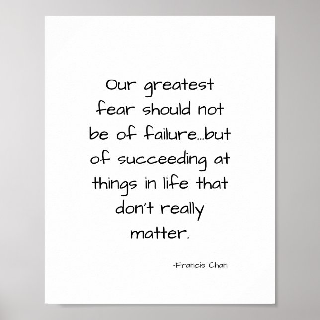 Affiche Citation de vie motivante (Devant)