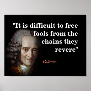 Affiche Citation De Voltaire Sur Fools