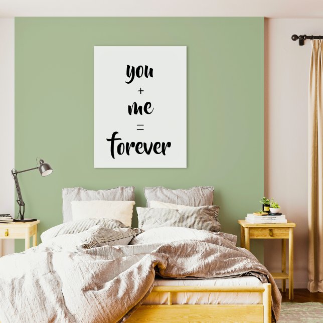 Affiche Citation de Vous et Moi pour Toujours sur un Mur (Créateur téléchargé)