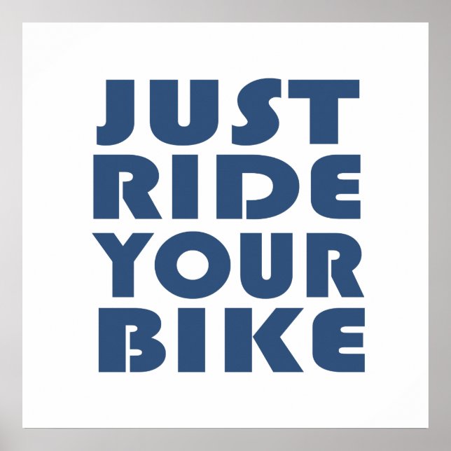 Affiche Citation de VTT motivationnel - Cyclisme drôle (Devant)