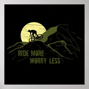 Affiche Citation de VTT motivationnelle - Cyclisme drôle