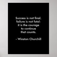 Citation de Winston Churchill ; Succès