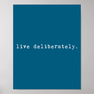 Affiche Citation d'eau de motivation srituelle - Vivre dél