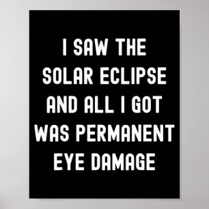 Affiche Citation d'éclipse solaire totale que j'ai vue