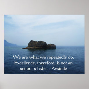 Affiche Citation d'excellence Aristote